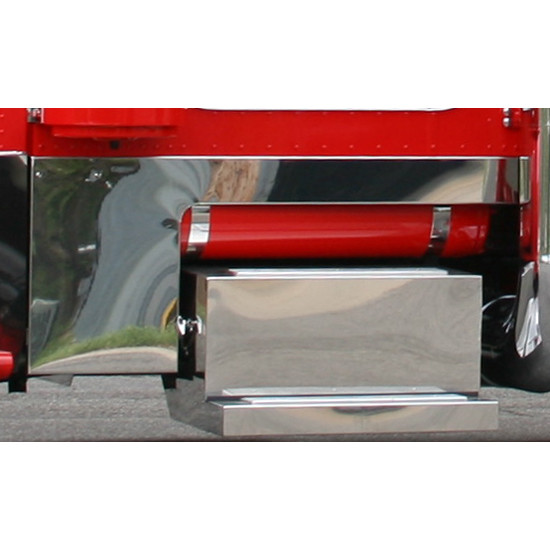 Peterbilt 379 & 378 5 Inch Stainless Steel Drop Cab Cowl Panels By CSM
