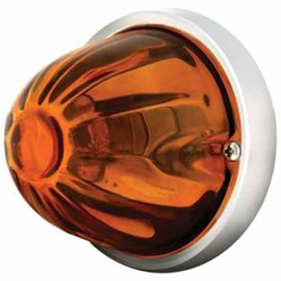 Large Glass Watermelon Flush Mount Light Kit - 2 Wire