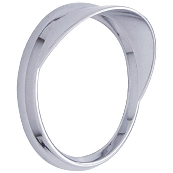 Chrome Large Rnd Gauge Bezel Visor For Freightliner Century