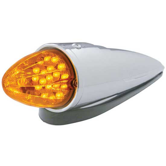 19 Diode Amber Reflector Grakon 1000 Cab Light W/ Chrome Housing