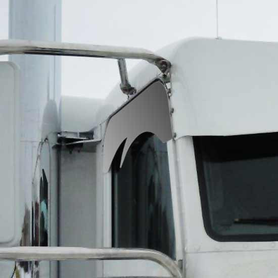6 Inch Stainless Steel Swoop Window Chop For Peterbilt 389 2018