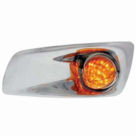 Bumper Light Bezel W/19 LED Single Function Light Watermelon Style For KW T660 2008 - 2017