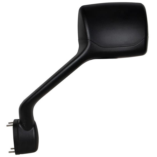 Black Hood Mirror Cover W/ Mounting Arm & Backing Plate For Peterbilt & Kenworth