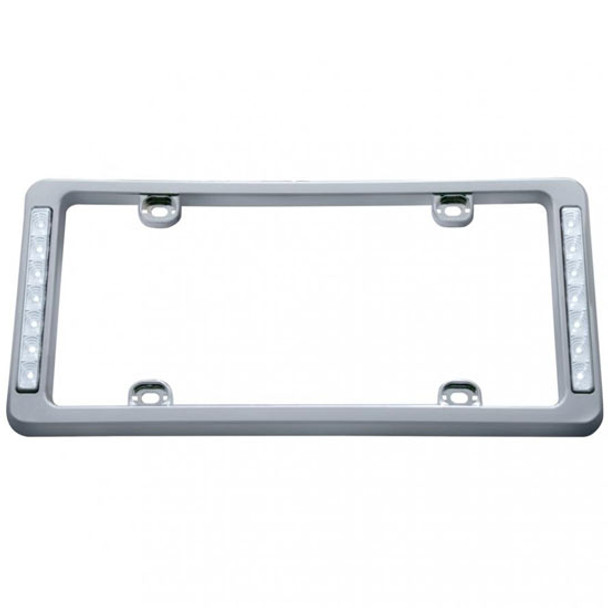 Chrome Plastic LED License Frame Chrome Plastic LED License Frame