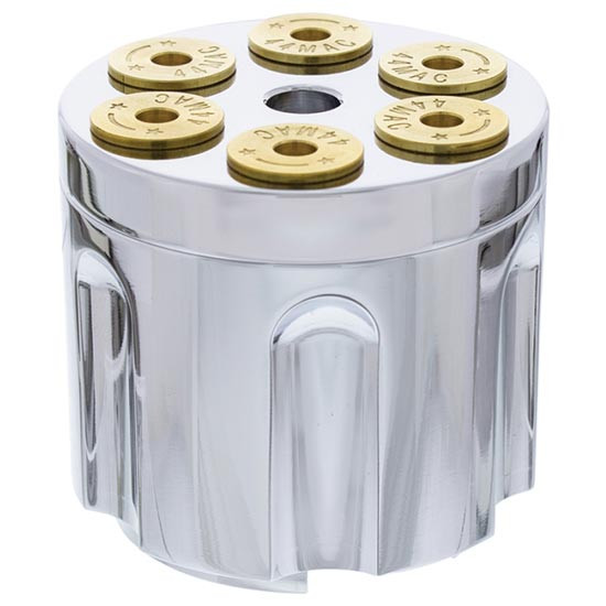 Chrome Gun Cylinder Gearshift Knob For Manual Transmission