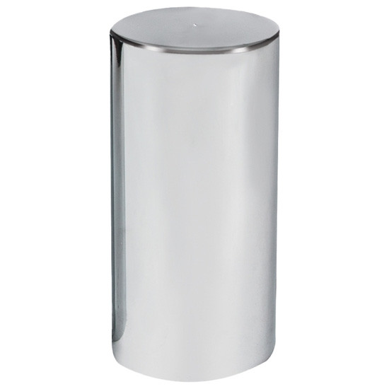33MM X 4.25 Inch Chrome Plastic Tall Cylinder Nut Cover- Thread-On