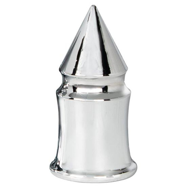 33 MM Inch Chrome Plastic V-Spike Thread-On Nut Cover