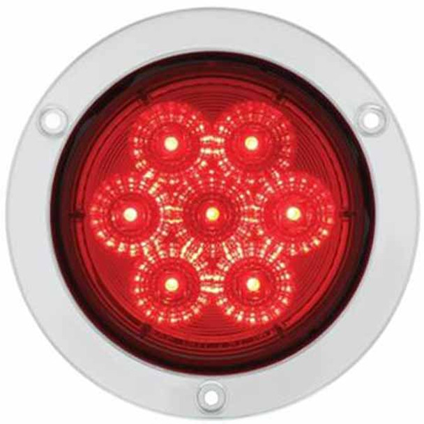 7 LED 4 Inch SS Flange Stop. Turn And Tail Light 7 LED 4 Inch SS Flange Stop. Turn And Tail Light