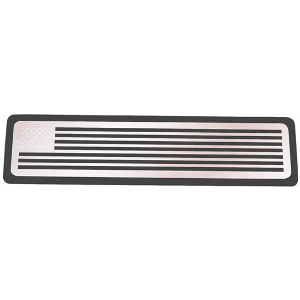 CSM 5 X 20 X 1/4 Inch Billet Aluminum Step Plate W/ American Flag SS Insert CSM 5 X 20 X 1/4 Inch Billet Aluminum Step Plate W/ American Flag SS Insert
