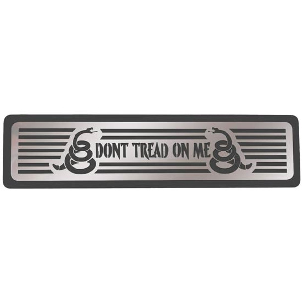CSM 5 X 20 X 1/4 Inch Billet Aluminum Step Plate W/ Don't Tread On Me SS Insert CSM 5 X 20 X 1/4 Inch Billet Aluminum Step Plate W/ Don't Tread On Me SS Insert