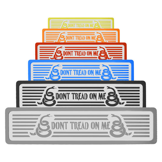 CSM 5 X 20 X 1/4 Inch Billet Aluminum Step Plate W/ Don't Tread On Me SS Insert