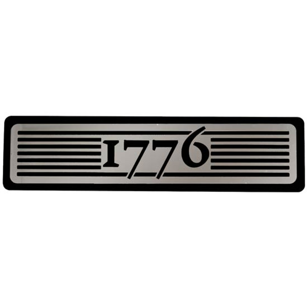 CSM 5 X 20 X 1/4 Inch Billet Aluminum Step Plate W/ 1776 & Treads SS Insert