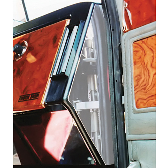Roadworks Stainless Steel Dash End Trim Without Defroster For Peterbilt 379