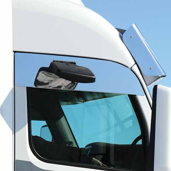 Roadworks 8 Inch 304 Stainless Steel Chop Top Window Panels For Peterbilt 567, 579