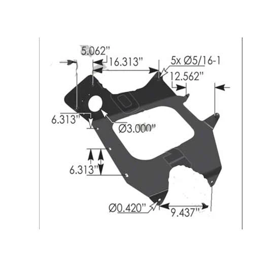 Bumper End Support For Freightliner Century 112, 120
