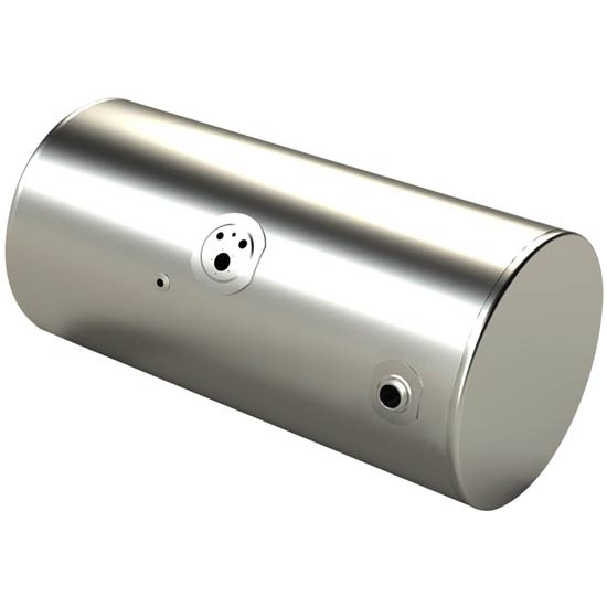 BESTfit Aluminum Fuel Tank 100 Gallon- 24.5 X 50 Inch- Rear Fill  For Kenworth Center Manifold 2007 - Older