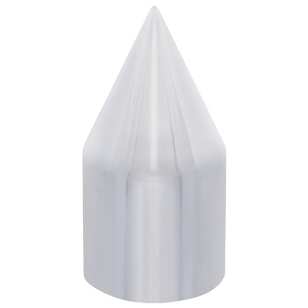 33MM X 3.125 Inch Chrome Plastic Tall Spike Push-On Nut Covers For Hub Pilot