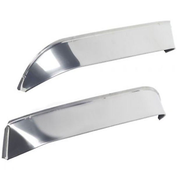 Belmor Stainless Steel Window Deflector For Peterbilt New-Style Doors