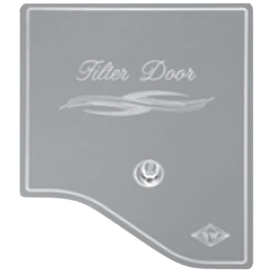 Stainless Steel Door Cover With Screw A/C Heater Filter For Peterbilt