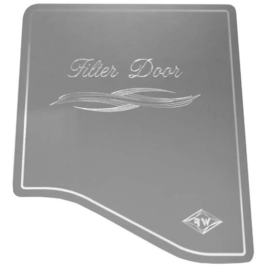 Stainless Steel Filter Door Cover For Peterbilt 2006 & Up