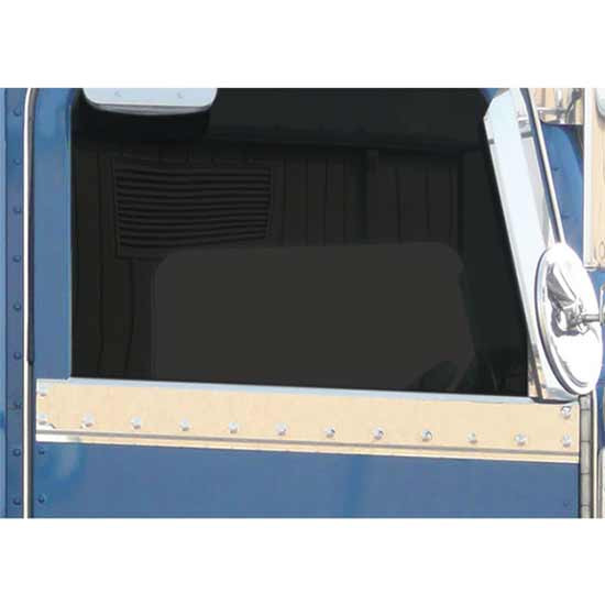 Turnpike Truck Trim Stainless Upper Door Sill Trim For Peterbilt With Cab Mount Mirrors 2006 & Newer