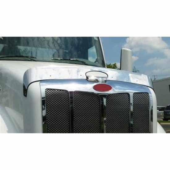 Stainless Steel 430 Polished Bug Deflector For Peterbilt 579 2013-2021 Gen I