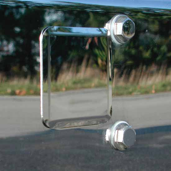 Stainless Steel Boltless Tow Hole Covers For Two Inch Receive For Kenworth T600, T800 & W900L/B