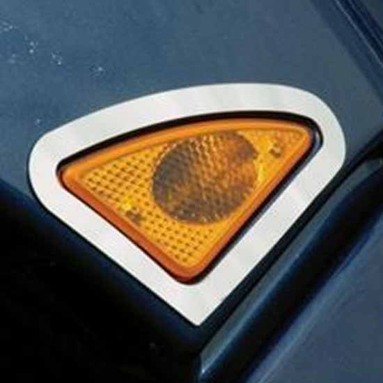 Stainless Steel Fender Light Trim For Kenworth T660 2008-2017