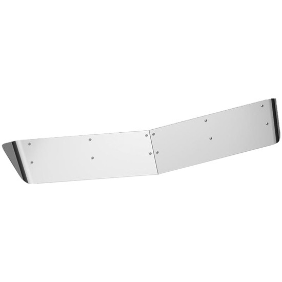 Stainless Steel 10 Inch Drop Style Sunvisor For Kenworth T800, W900B, W900L