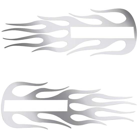Stainless Steel Hood Emblem Accent Flame For Kenworth