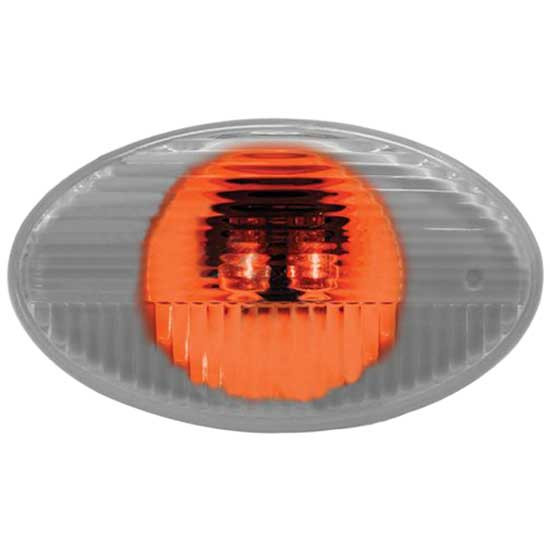 2 3/4 Inch Hood Lamp, Clear W/ Yellow Bulb