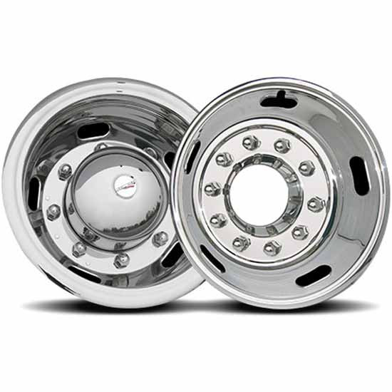 6.5 X 17 Inch E-Series Simulator Kit W/ Extruded Holes, 4X4 Open Center For Ford F350 W/ 50275, AC3Z-1015-ACP Wheels