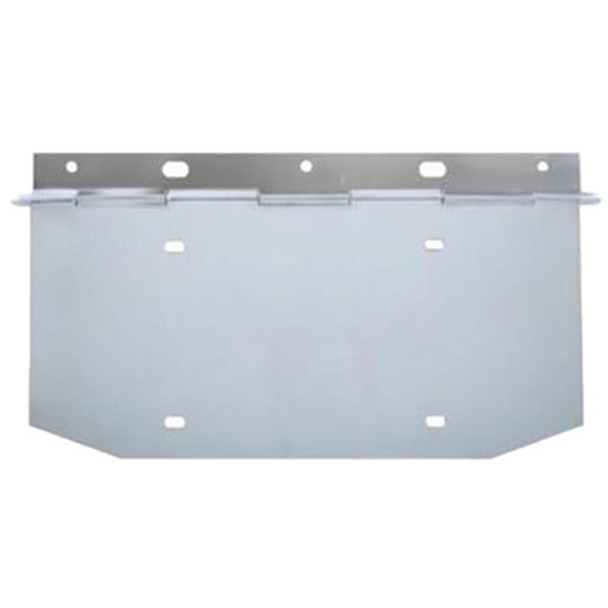 Chrome Steel Single License Plate Angled Holder W/ Hinge Chrome Steel Single License Plate Angled Holder W/ Hinge