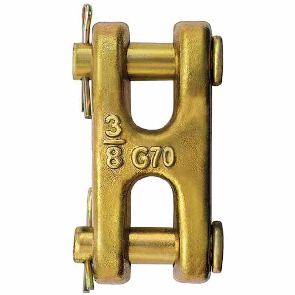 Double Clevis For 3/8 Inch Link Chain, Grade 70, Working Load 6600Lbs Double Clevis For 3/8 Inch Link Chain, Grade 70, Working Load 6600Lbs
