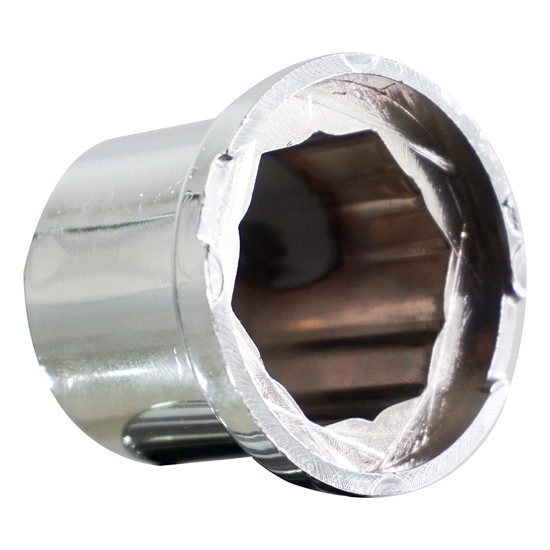 15/16 & 7/8 Inch Chrome Plastic Top Hat Nut Cover With Flange - 10 Pack