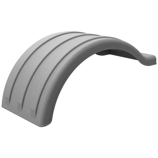 Minimizer Galvanized Poly Double Deuce 106 Inch OA / 54 Inch Spread Tandem Axle Fender 26In Wide, 22 Inch Drop