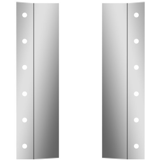 Rear Fairings W/ 12 - 2 Inch Light Holes For Peterbilt 357, 365, 367, 378, 379, 388, 389 Ultra Sleeper