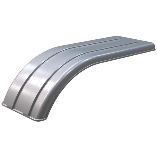 Minimizer Liquid Platium Poly 94 Inch Tandem Axle Fender 19.5In Width, 12In Drop For Wide Base / Super Single Tires