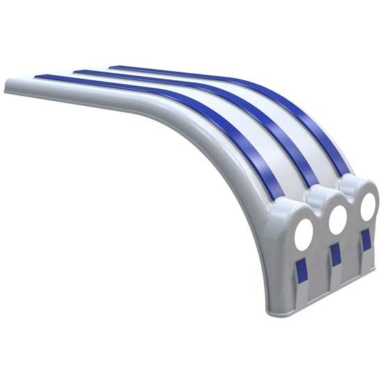 Minimizer Paintable Poly Brute Full Rear 53 Inch Fender Section W/ Light Box For Tandem Axles