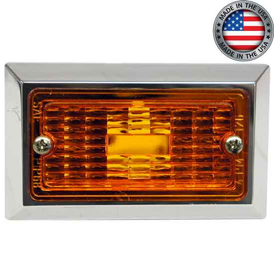 Rectangular Amber Clearance & Side Marker Light