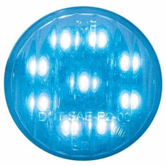 9 LED 2 Inch Auxiliary Light - Blue LED/ Clear Lens