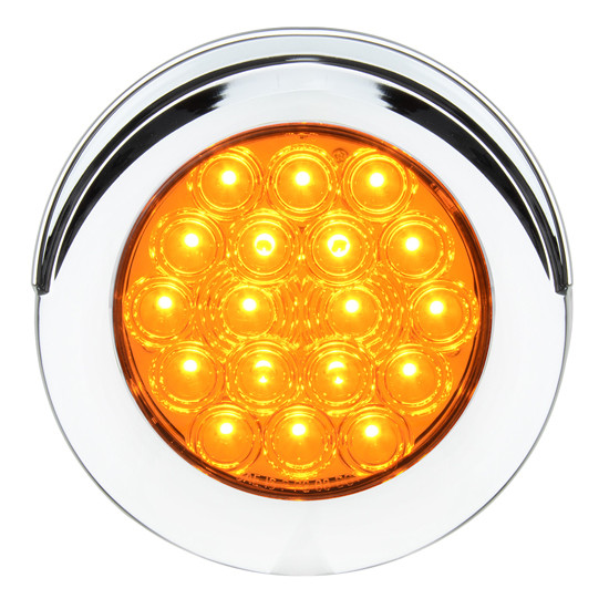 4 Inch Sequential Auxiliary Light - Amber LED/ Amber Lens