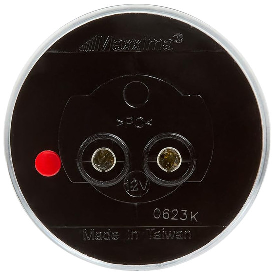 Maxxima 2 Inch Round 6 Diode Red LED Clearance & Marker Light Clear Lens