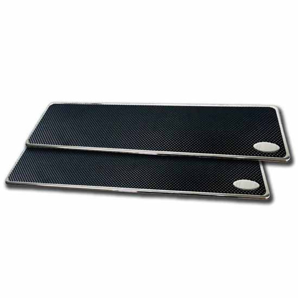 Chrome-Plated 24 Inch Billet Aluminum Step Plate With Logo For Peterbilt 379 - Pair