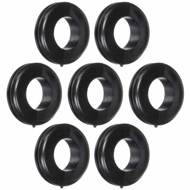 Black Grommets W/ 5/8 Inch Mounting Hole - 7 PCS Black Grommets W/ 5/8 Inch Mounting Hole - 7 PCS