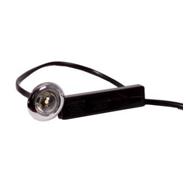 Maxxima Round Amber LED Micro Strobe Light W/ Stainless Steel Bezel & Clear Lens Maxxima Round Amber LED Micro Strobe Light W/ Stainless Steel Bezel & Clear Lens