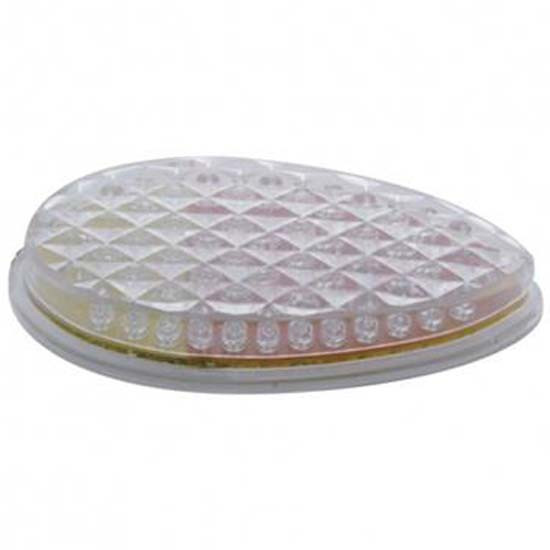 51 LED Duo Auxiliary/Utility Light - Red/Amber LED W/ Clear Lens