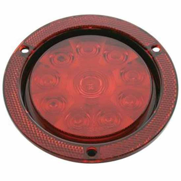 10 LED 4 Inch Reflector Stop. Turn And Tail Light - Red LED/ Red Lens 10 LED 4 Inch Reflector Stop. Turn And Tail Light - Red LED/ Red Lens