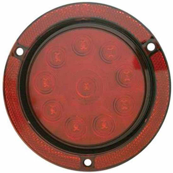 10 LED 4 Inch Reflector Stop. Turn And Tail Light - Red LED/ Red Lens 10 LED 4 Inch Reflector Stop. Turn And Tail Light - Red LED/ Red Lens