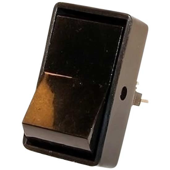 Non-Illuminated Black Jumbo Rocker Switch , 16A At 12V For 1/2 Inch Hole
